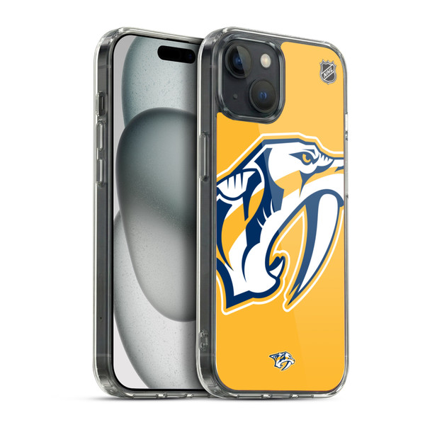 NHL Nashville Predators Oversized Soft Gel Case for Apple iPhone 15 Plus & MagSafe