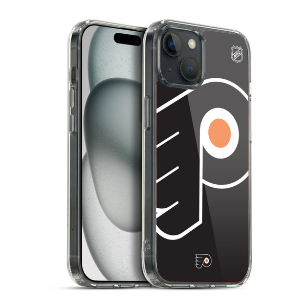 NHL Philadelphia Flyers Oversized Soft Gel Case for Apple iPhone 15 Plus & MagSafe