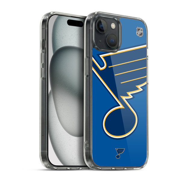 NHL St Louis Blues Oversized Soft Gel Case for Apple iPhone 15 Plus & MagSafe