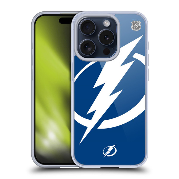 NHL Tampa Bay Lightning Oversized Soft Gel Case for Apple iPhone 15 Pro