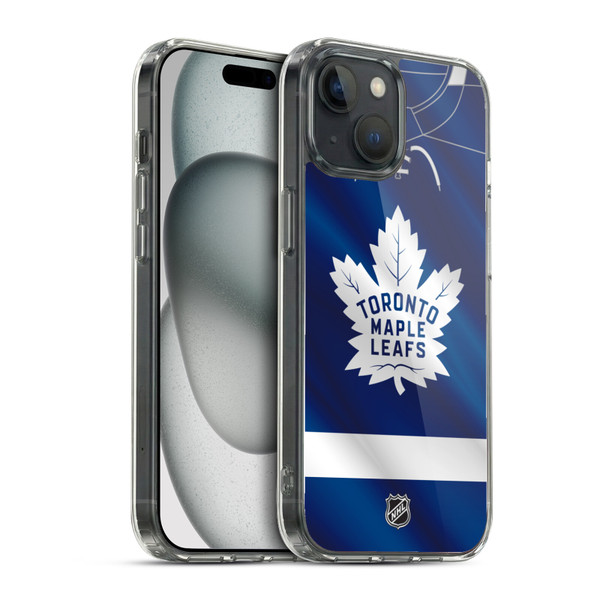 NHL Toronto Maple Leafs Jersey Soft Gel Case for Apple iPhone 15 & MagSafe