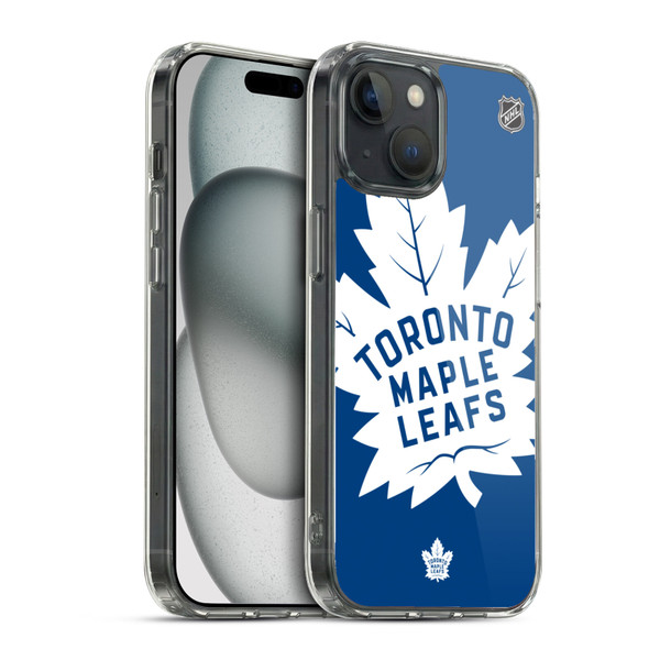 NHL Toronto Maple Leafs Oversized Soft Gel Case for Apple iPhone 15 & MagSafe