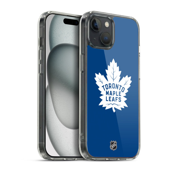NHL Toronto Maple Leafs Plain Soft Gel Case for Apple iPhone 15 Plus & MagSafe