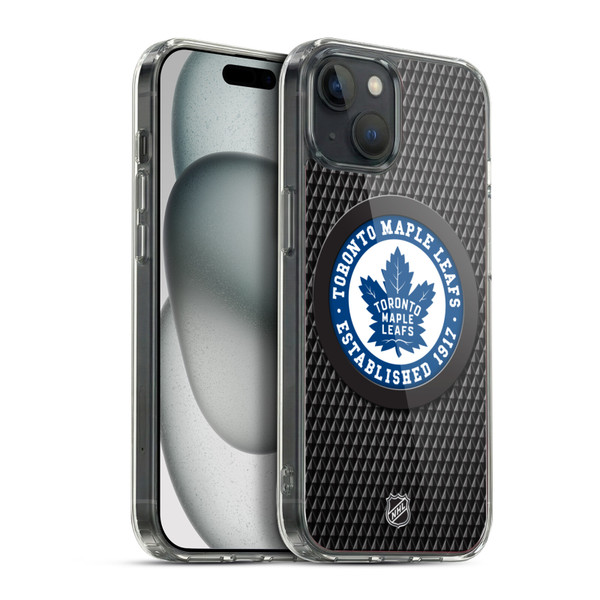 NHL Toronto Maple Leafs Puck Texture Soft Gel Case for Apple iPhone 15 Plus & MagSafe