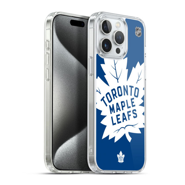 NHL Toronto Maple Leafs Oversized Soft Gel Case for Apple iPhone 15 Pro Max & MagSafe