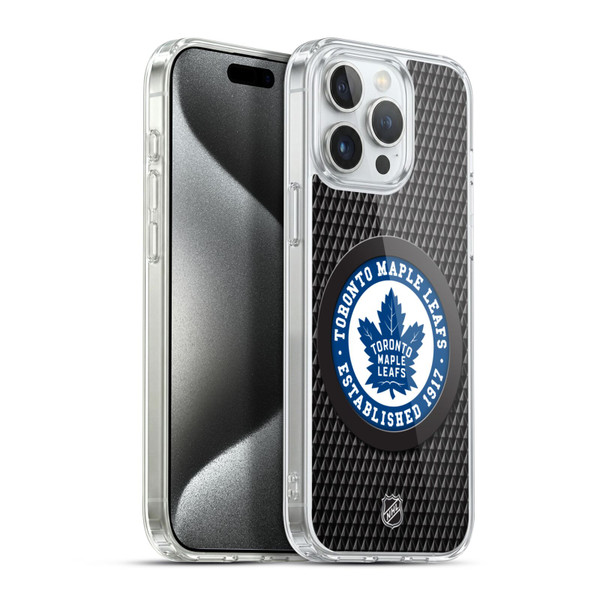 NHL Toronto Maple Leafs Puck Texture Soft Gel Case for Apple iPhone 15 Pro Max & MagSafe
