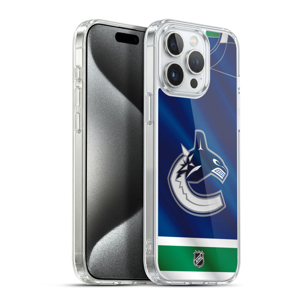 NHL Vancouver Canucks Jersey Soft Gel Case for Apple iPhone 15 Pro Max & MagSafe