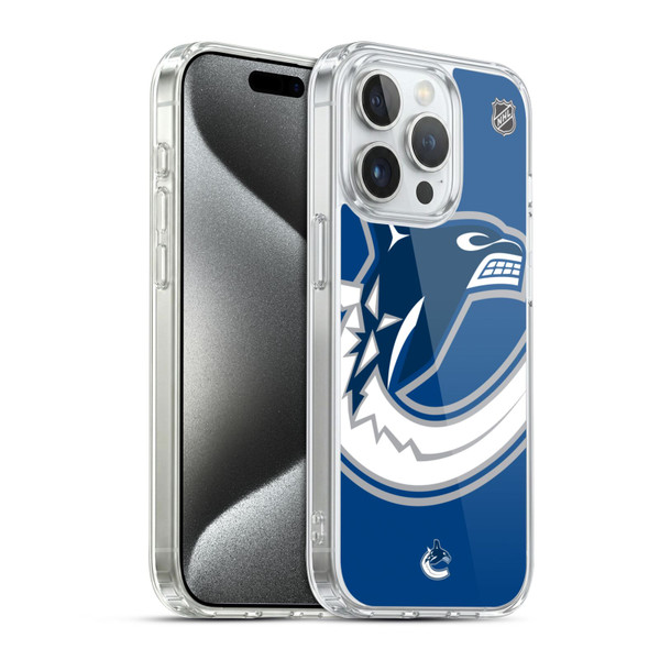 NHL Vancouver Canucks Oversized Soft Gel Case for Apple iPhone 15 Pro & MagSafe