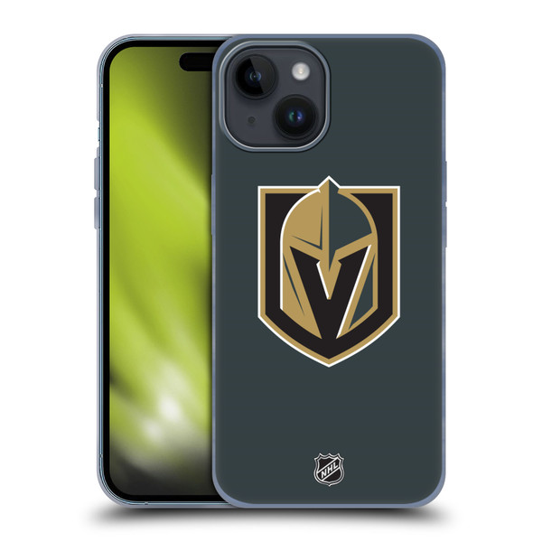 NHL Vegas Golden Knights Plain Soft Gel Case for Apple iPhone 15