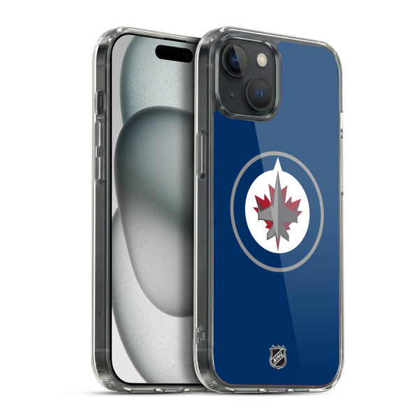 NHL Winnipeg Jets Plain Soft Gel Case for Apple iPhone 15 Plus & MagSafe