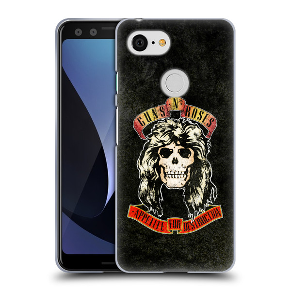 Guns N' Roses Vintage Adler Soft Gel Case for Google Pixel 3