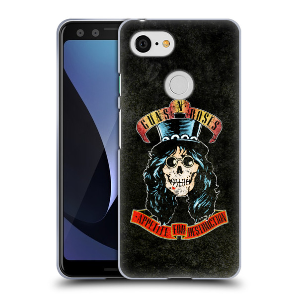 Guns N' Roses Vintage Slash Soft Gel Case for Google Pixel 3