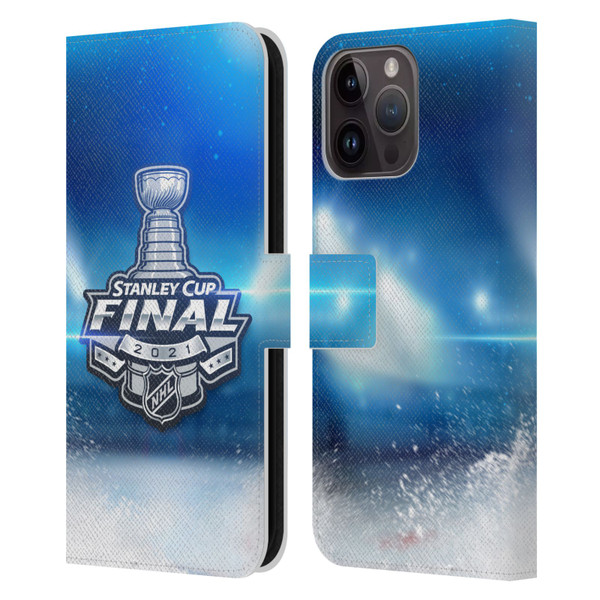 NHL 2021 Stanley Cup Final Stadium Leather Book Wallet Case Cover For Apple iPhone 15 Pro Max