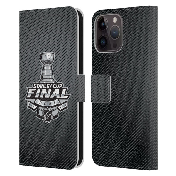 NHL 2021 Stanley Cup Final Stripes Leather Book Wallet Case Cover For Apple iPhone 15 Pro Max