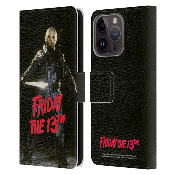 Friday the 13th Part VIII Jason Takes Manhattan Graphics Jason Voorhees Leather Book Wallet Case Cover For Apple iPhone 15 Pro