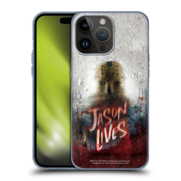 Friday the 13th Part VI Jason Lives Key Art Poster 2 Soft Gel Case for Apple iPhone 15 Pro Max