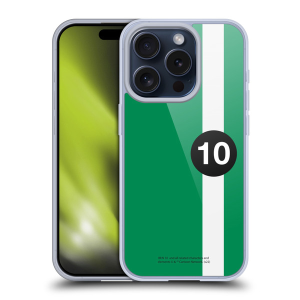Ben 10: Alien Force Graphics Ben's Jacket Soft Gel Case for Apple iPhone 15 Pro