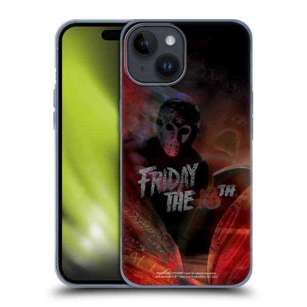 Friday the 13th Part III Key Art Poster Soft Gel Case for Apple iPhone 15