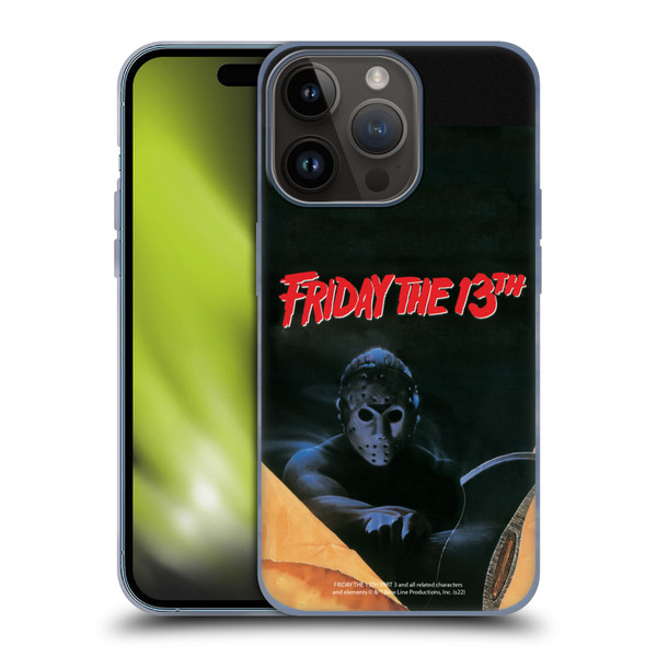 Friday the 13th Part III Key Art Poster 2 Soft Gel Case for Apple iPhone 15 Pro