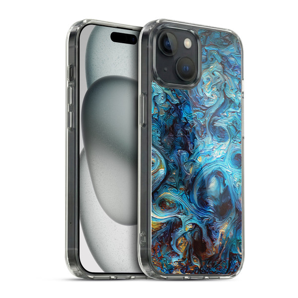 Cosmo18 Jupiter Fantasy Blue Soft Gel Case for Apple iPhone 15 & MagSafe