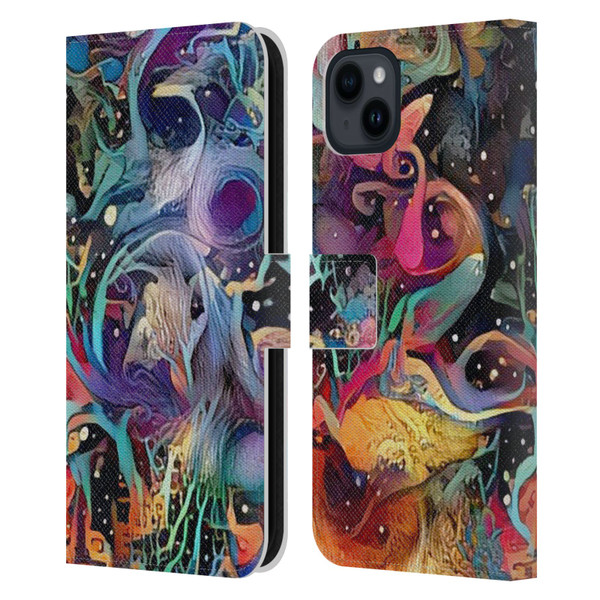Cosmo18 Jupiter Fantasy Decorative Leather Book Wallet Case Cover For Apple iPhone 15 Plus