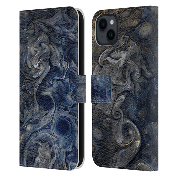 Cosmo18 Space 2 Blues Leather Book Wallet Case Cover For Apple iPhone 15 Plus