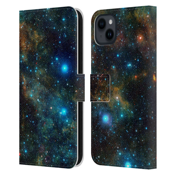 Cosmo18 Space Star Formation Leather Book Wallet Case Cover For Apple iPhone 15 Plus