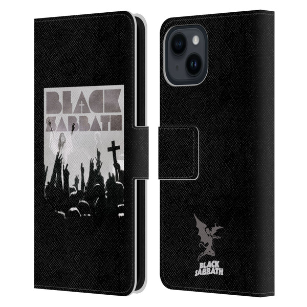 Black Sabbath Key Art Victory Leather Book Wallet Case Cover For Apple iPhone 15