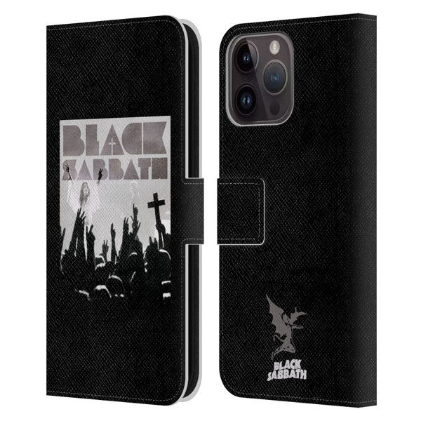 Black Sabbath Key Art Victory Leather Book Wallet Case Cover For Apple iPhone 15 Pro Max