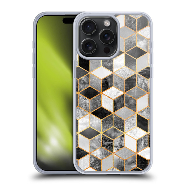 Elisabeth Fredriksson Cubes Collection Black And White Soft Gel Case for Apple iPhone 15 Pro Max