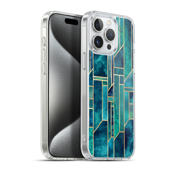 Elisabeth Fredriksson Geometric Design And Pattern Blue Skies Soft Gel Case for Apple iPhone 15 Pro Max & MagSafe