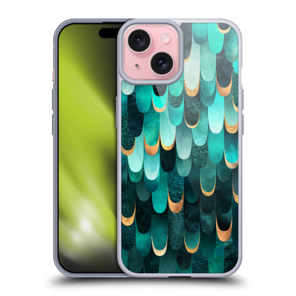 Elisabeth Fredriksson Sparkles Turquoise Soft Gel Case for Apple iPhone 15