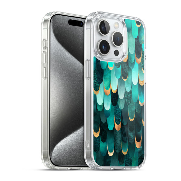 Elisabeth Fredriksson Sparkles Turquoise Soft Gel Case for Apple iPhone 15 Pro & MagSafe