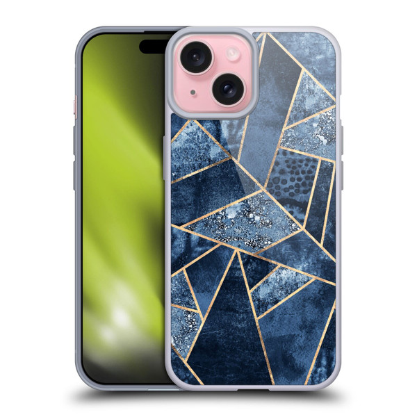 Elisabeth Fredriksson Stone Collection Blue Soft Gel Case for Apple iPhone 15