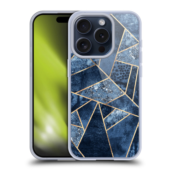 Elisabeth Fredriksson Stone Collection Blue Soft Gel Case for Apple iPhone 15 Pro