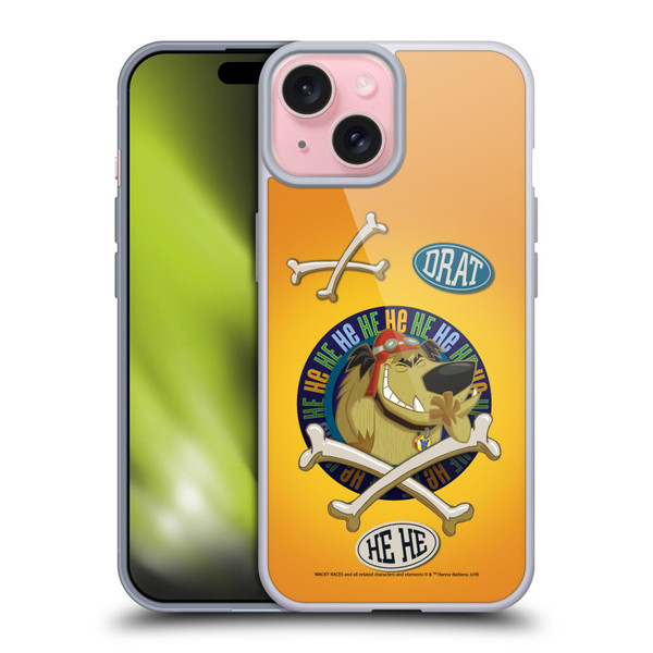 Wacky Races 2016 Graphics Muttley Soft Gel Case for Apple iPhone 15