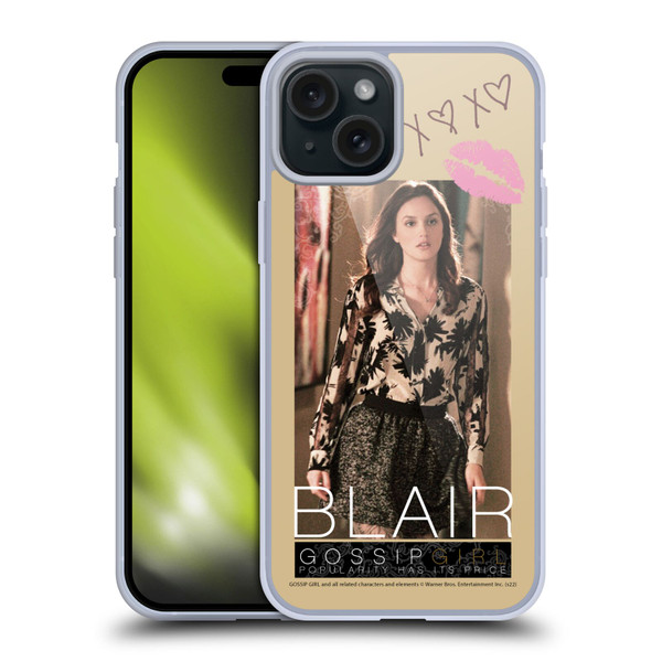Gossip Girl Graphics Blair Soft Gel Case for Apple iPhone 15 Plus