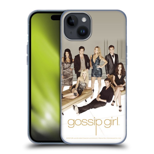 Gossip Girl Graphics Poster Soft Gel Case for Apple iPhone 15 Plus
