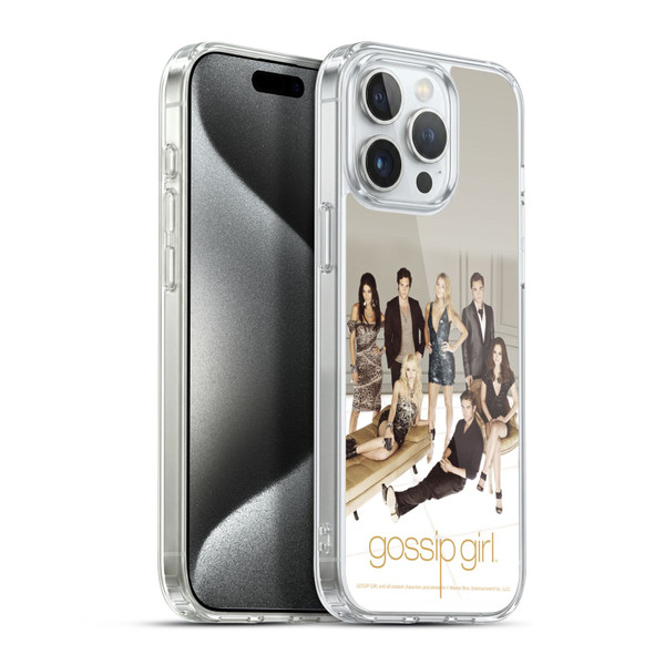 Gossip Girl Graphics Poster Soft Gel Case for Apple iPhone 15 Pro Max & MagSafe