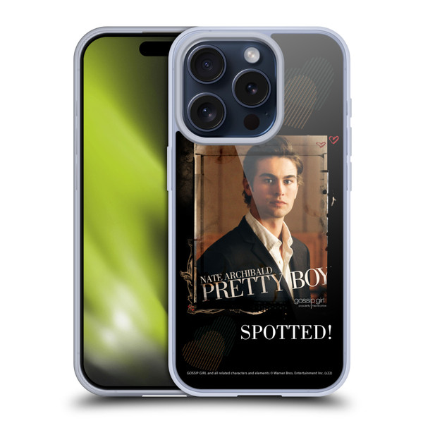 Gossip Girl Graphics Nate Soft Gel Case for Apple iPhone 15 Pro