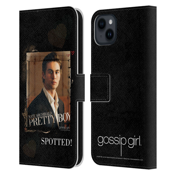 Gossip Girl Graphics Nate Leather Book Wallet Case Cover For Apple iPhone 15 Plus