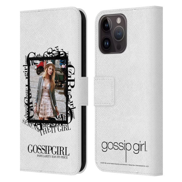 Gossip Girl Graphics Serena Leather Book Wallet Case Cover For Apple iPhone 15 Pro Max