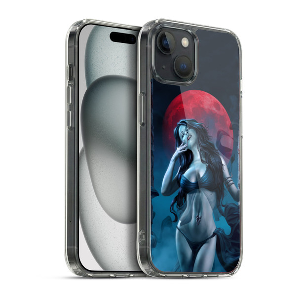 Tom Wood Fantasy Blood Lust Vampire Soft Gel Case for Apple iPhone 15 Plus & MagSafe