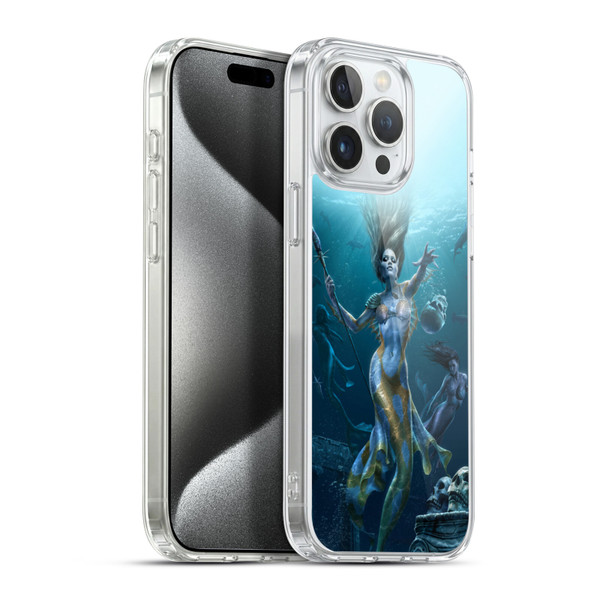 Tom Wood Fantasy Mermaid Hunt Soft Gel Case for Apple iPhone 15 Pro Max & MagSafe