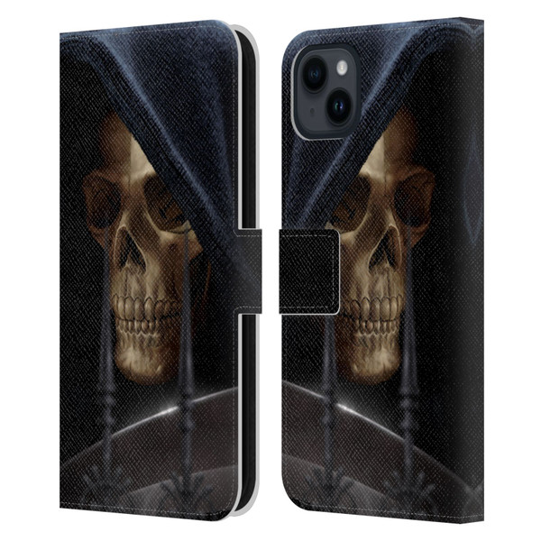 Tom Wood Horror Reaper Leather Book Wallet Case Cover For Apple iPhone 15 Plus