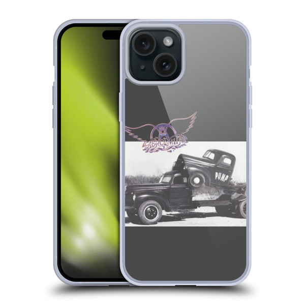 Aerosmith Black And White The Pump Soft Gel Case for Apple iPhone 15 Plus