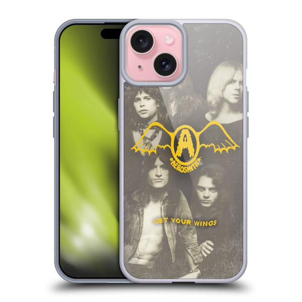 Aerosmith Classics Get Your Wings Soft Gel Case for Apple iPhone 15