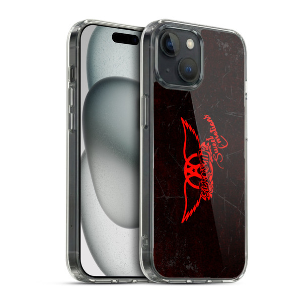 Aerosmith Classics Red Winged Sweet Emotions Soft Gel Case for Apple iPhone 15 & MagSafe