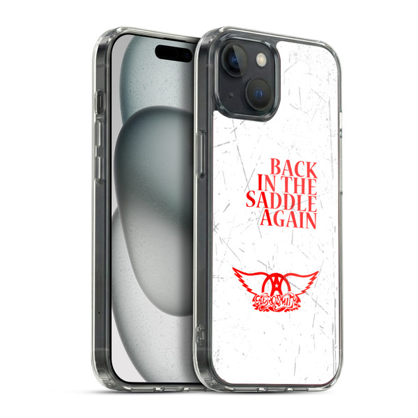 Aerosmith Classics Back In The Saddle Again Soft Gel Case for Apple iPhone 15 Plus & MagSafe
