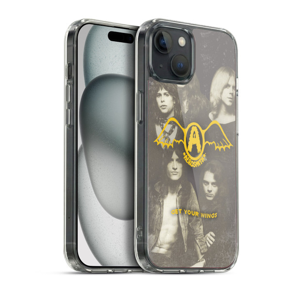 Aerosmith Classics Get Your Wings Soft Gel Case for Apple iPhone 15 Plus & MagSafe